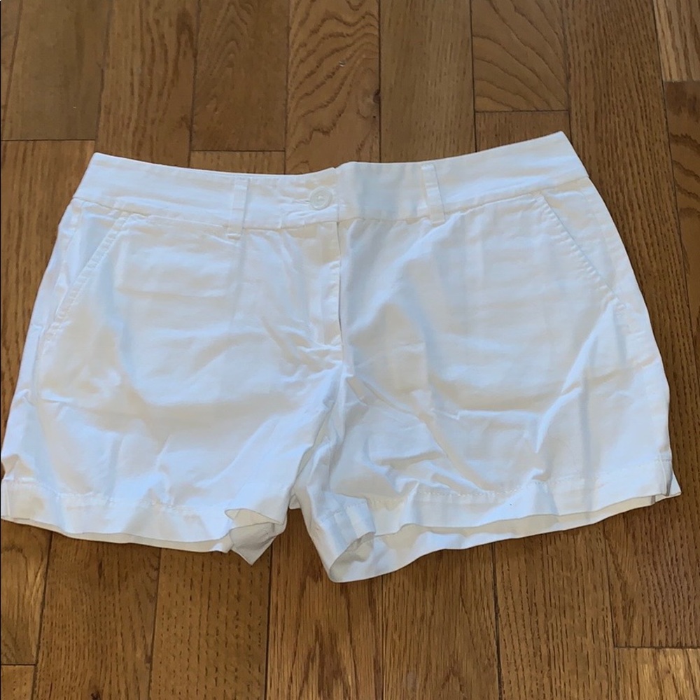 LOFT white short shorts
